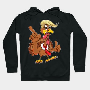 Make Thanksgiving Great Again Funny Trump Turkey Hoodie